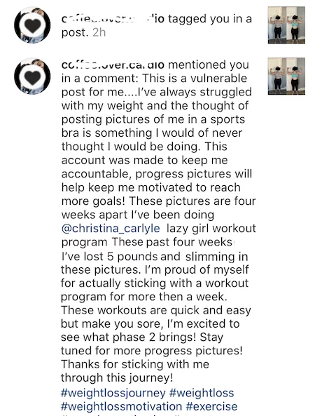 Lazy Girl Program Results Lazy Girl Program Results from a client testimonial