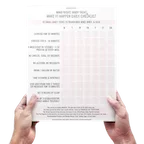 a photo of the Mind Right Body Tight program checklist by Christina Carlyle