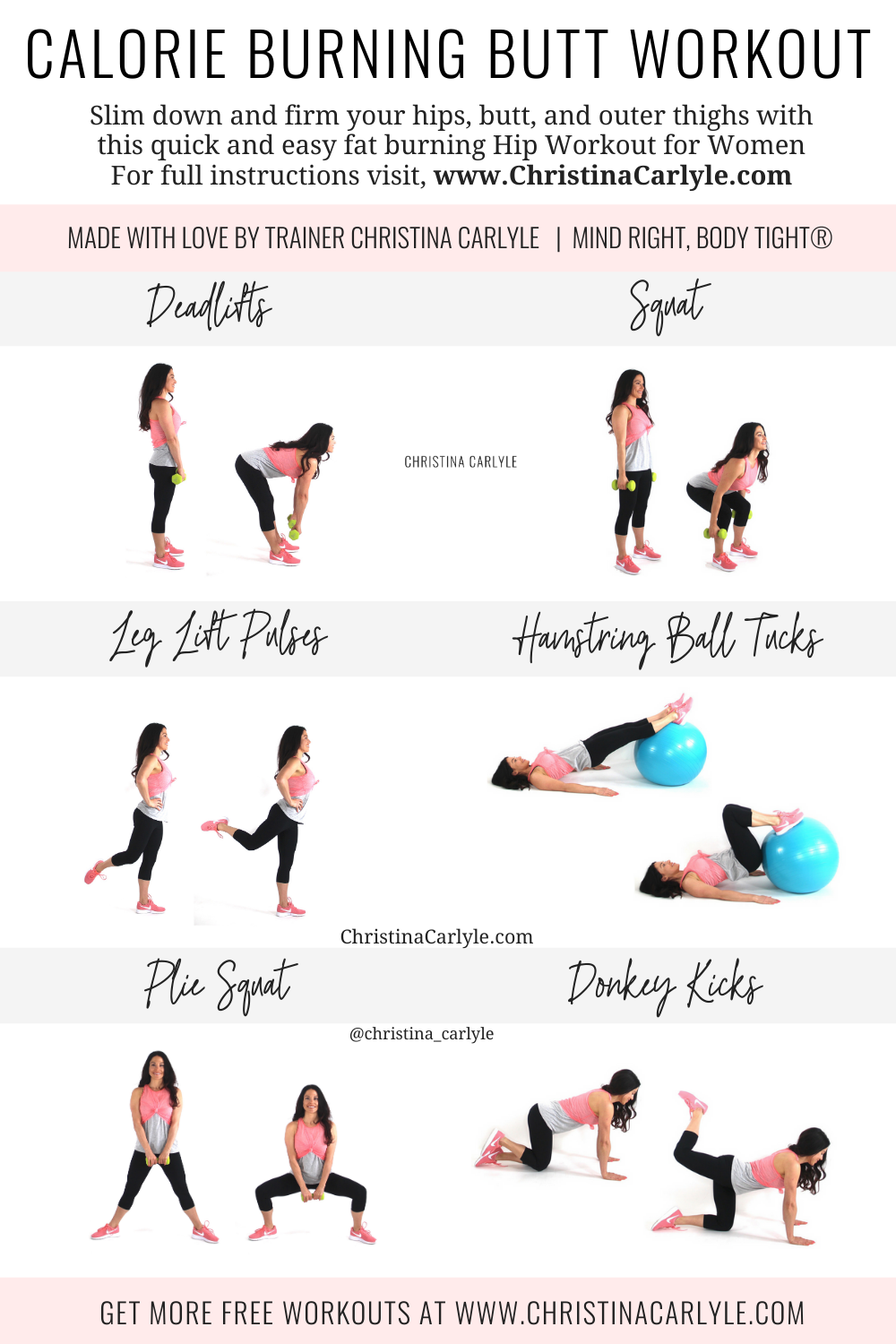 Butt Workout For Women That Want A Perky Booty Christina Carlyle