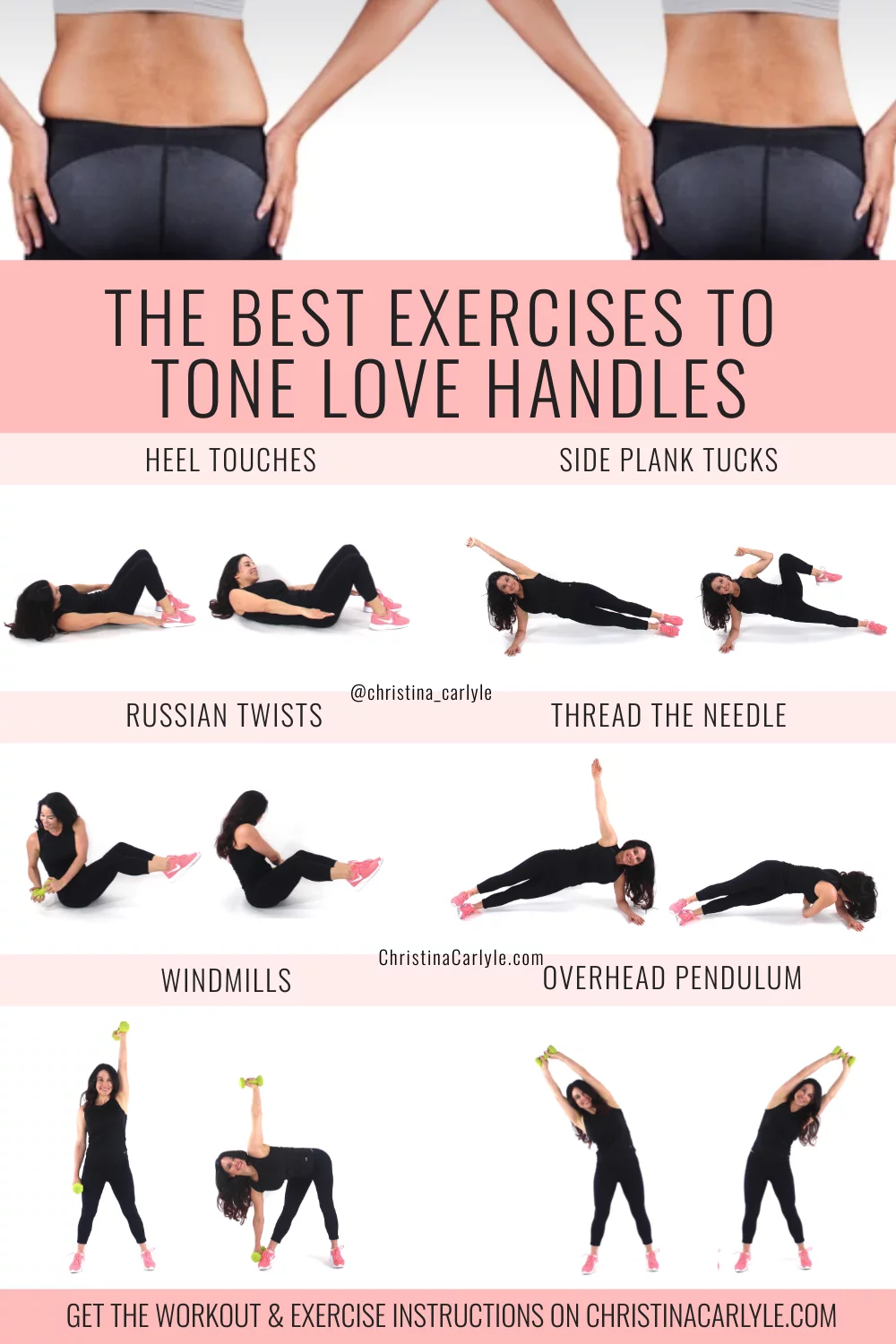 Exercises that Get Rid of Love Handles - Christina Carlyle