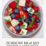 a photo of Healthy Chicken Kabobs and text that says Healthy 4th of July Recipes and Food Ideas You'll Love