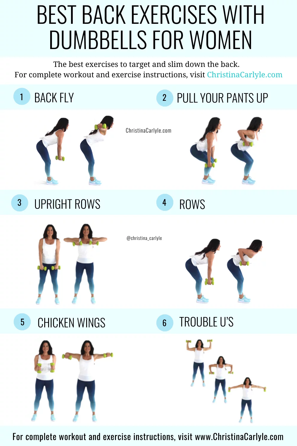 back workouts with dumbbells