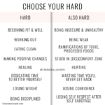 Choose your hard weight loss motivation quote - Christina Carlyle