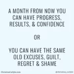 a month from now motivation quote for weight loss