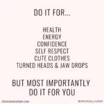 do it for weight loss motivation quote - Christina Carlyle