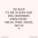 hey bestie weight loss motivational quote by Christina Carlyle