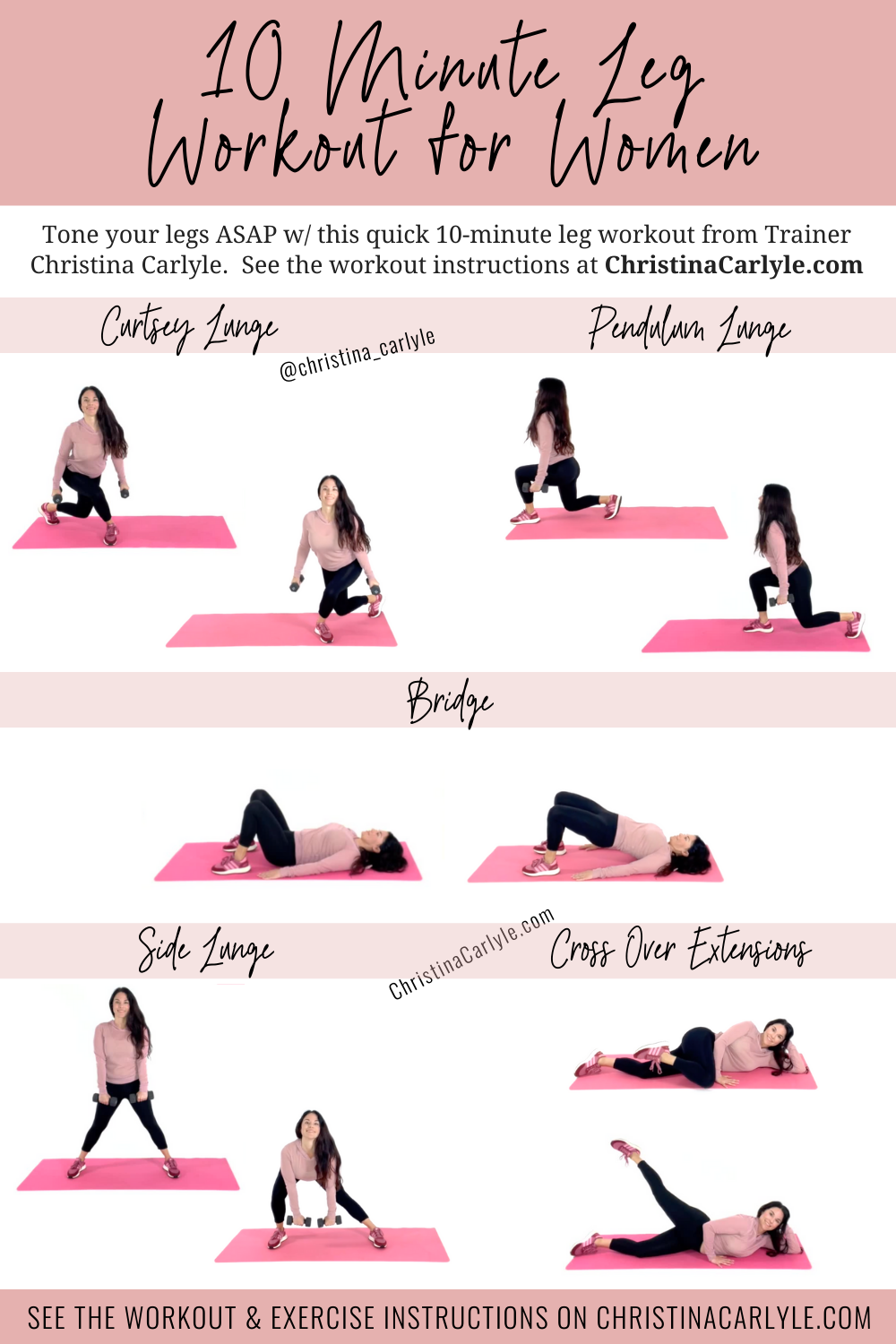 10 Minute Leg Workout for Slim, Toned Legs, and Max Calorie Burn