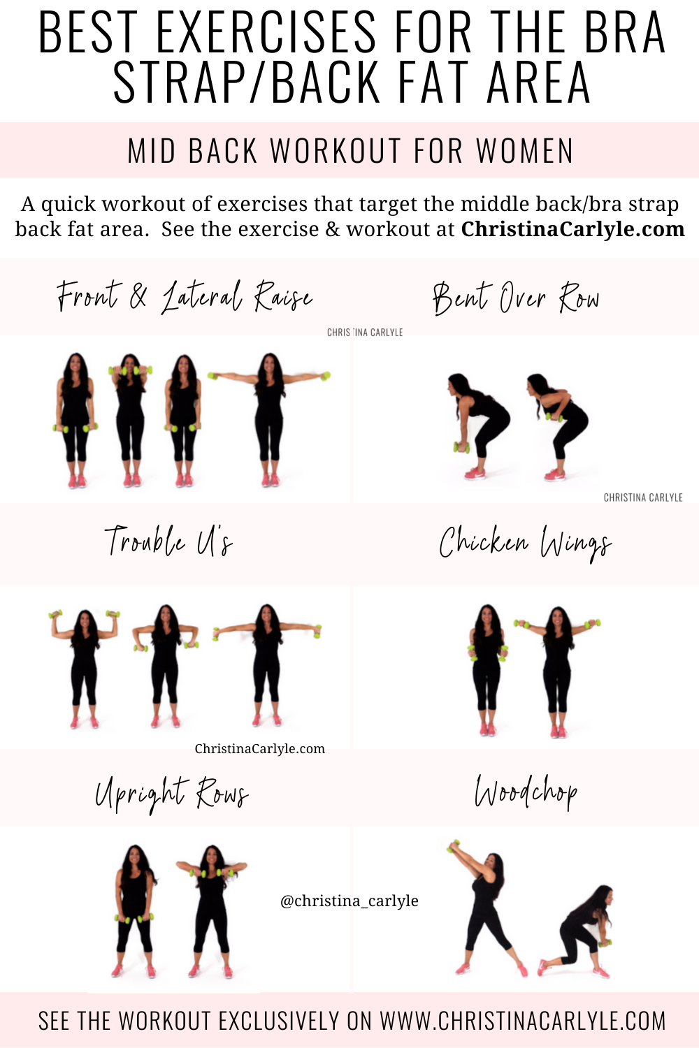 The Best Exercises that Get Rid of Back Fat and Bra Overhang