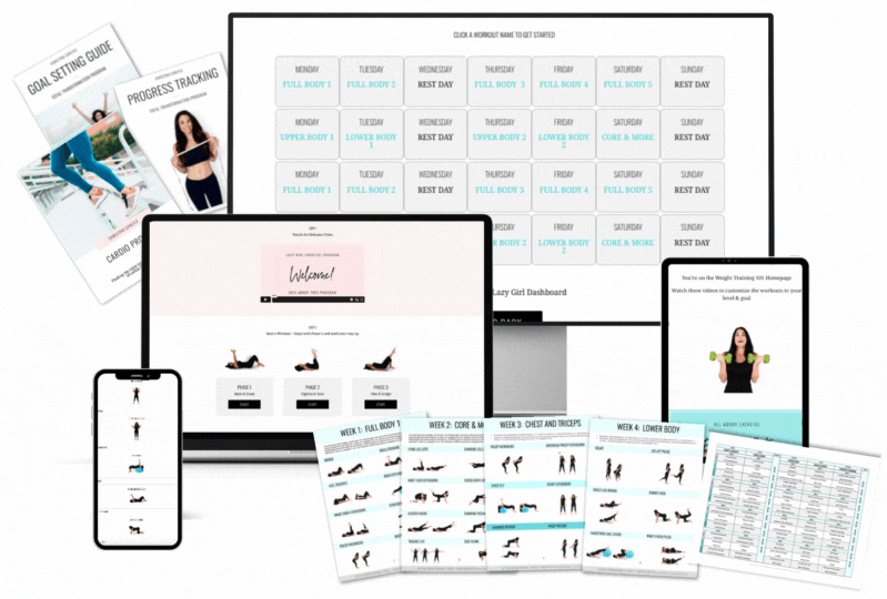 Lazy girl program workouts and schedules