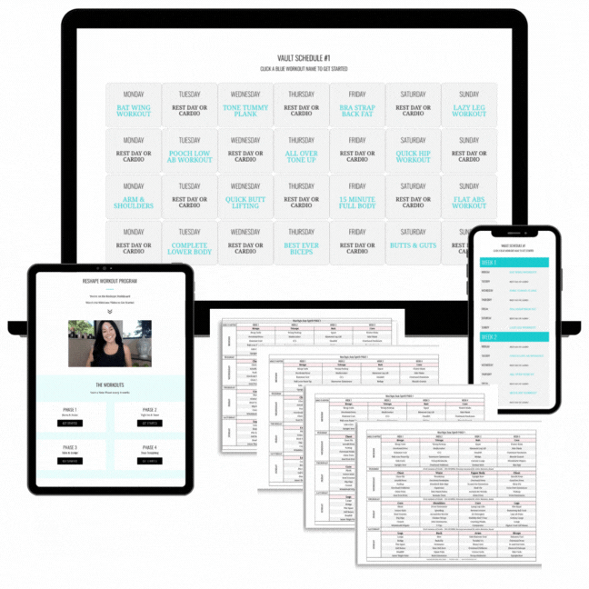 Reshape Program Workout Schedules
