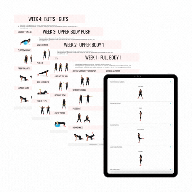 Reshape Program Workouts & PDFs