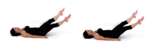 Christina Carlyle Doing the Flutter Kicks Core Exercise