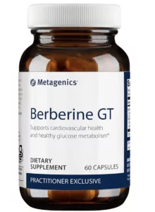 Berberine Supplement a bottle of Metagenics Berberine GT