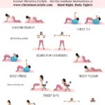 Chest and Triceps Workout for Women being done by trainer Christina Carlyle