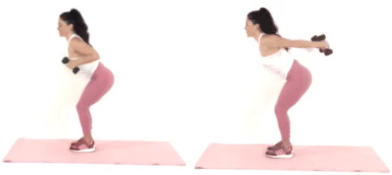 Tricep kickback exercise - Christina Carlyle Tricep kickback exercise being done by trainer Christina Carlyle