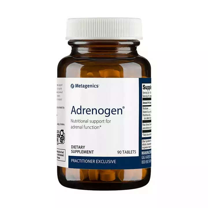 Bottle of Adrenogen Metagenics Adrenal Support Supplement