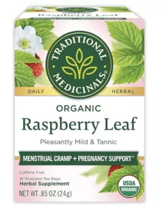 Box of Organic Raspberry Leaf Tea 