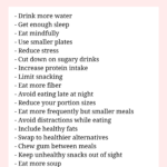 a list of 20 Easy Ways to Lose Weight without Dieting or Exercising