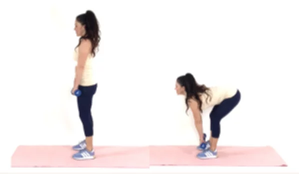 Deadlift Leg exercise - Christina Carlyle Deadlift Leg exercise being done by trainer Christina Carlyle