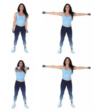 In and Out Extension compound exercise being done by Christina Carlyle