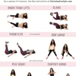 trainer Christina Carlyle demonstrating 6 inner thigh exercises in an inner thigh workout