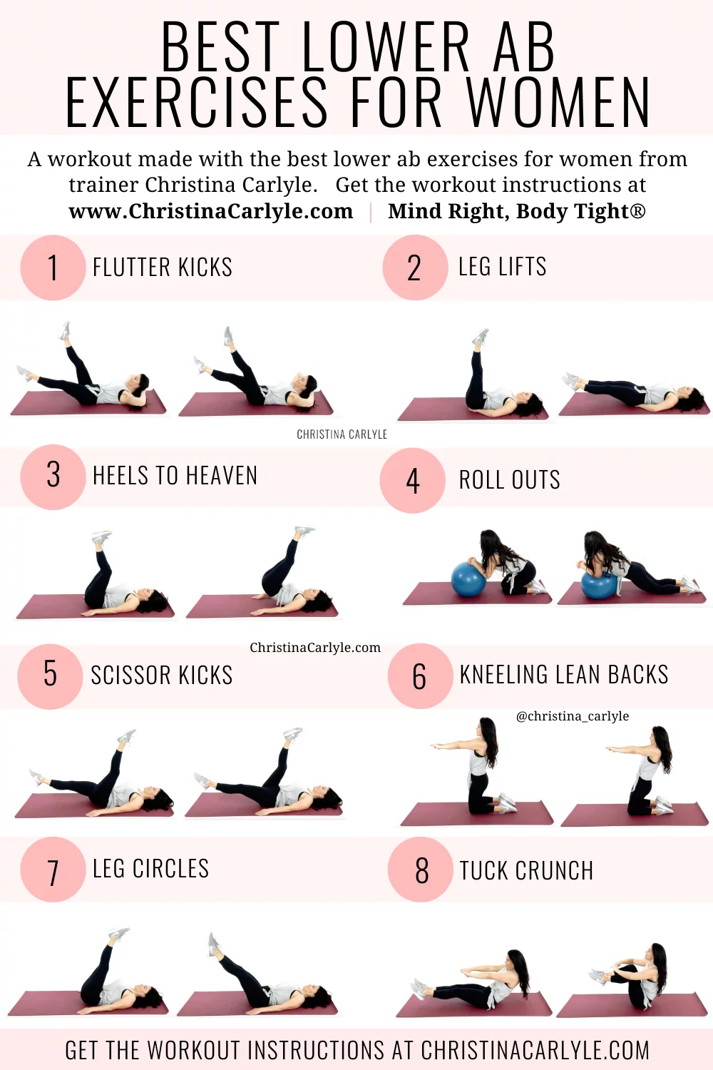 The Best Lower Ab Exercises For Women Christina Carlyle