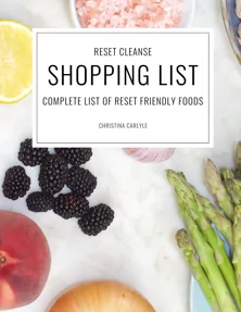 a eBook cover of Christina Carlyle's Reset Cleanse