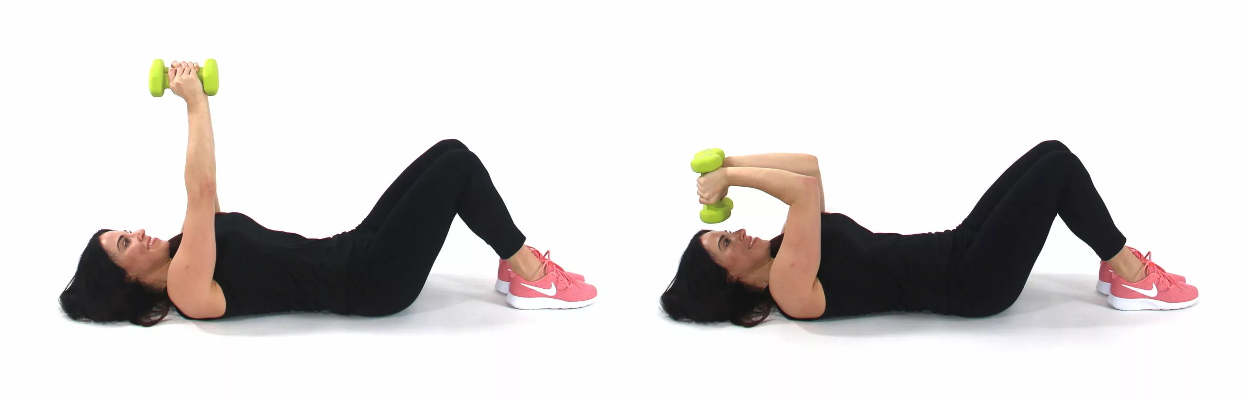 Skull Crusher Tricep Exercise Skull Crusher Tricep Exercise being done by trainer Christina Carlyle