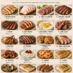 Pinterest infographic titled Highest Protein Foods showing the best animal protein sources from nutritionist Dr. Christina Carlyle, including chicken breast, turkey breast, tuna, lean beef, bison, eggs, shrimp, Greek yogurt, cottage cheese, and other high protein foods with grams of protein per serving.