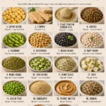Pinterest infographic titled Highest Protein Foods showing the best plant based protein sources from nutritionist Dr. Christina Carlyle, including lupini beans, tempeh, lentils, edamame, chickpeas, black beans, navy beans, tofu, hemp seeds, quinoa, almonds, chia seeds, and other plant based proteins with grams of protein per serving.