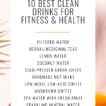a list of the 10 best drinks for fitness and health