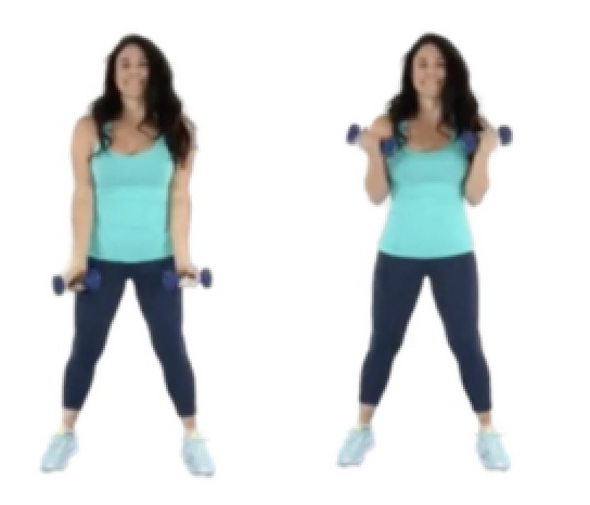 Bicep Curl Arm Exercise Christina Carlyle doing an Bicep Curl Arm Exercise