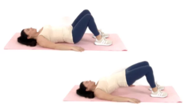 Bridge Ab Exercise - Christina Carlyle Bridge Ab Exercise being done by Christina Carlyle