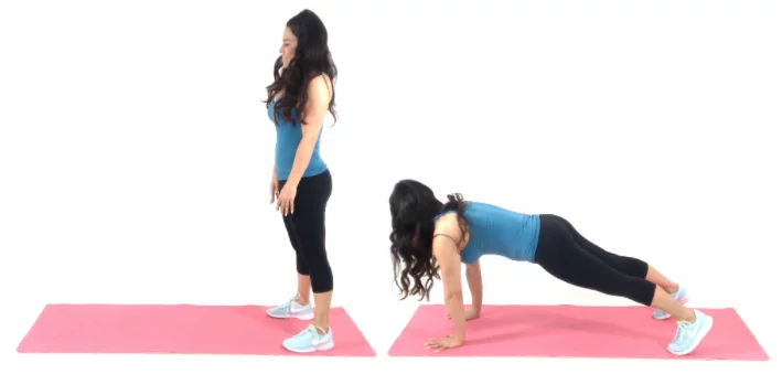 Crawling Plank Ab Exercise being done by trainer Christina Carlyle