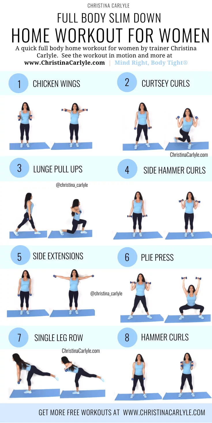 Fat Burning Home Workout Routine for Women | Christina Carlyle